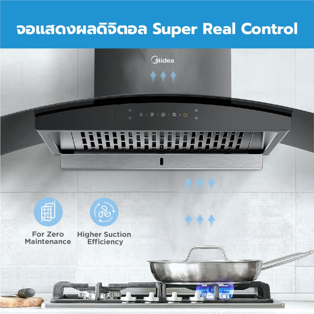 เครื่องดูดควันแบบติดผนัง MIDEA รุ่น 90V11 ขนาด 90 ซม._4